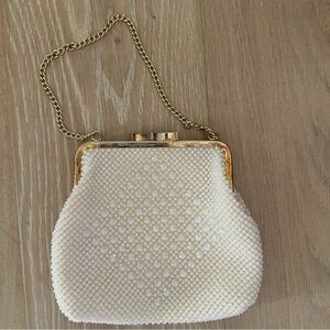 Golden Name Vintage Beaded Handbag Gold Chain Wedding Evening Clutch Purse